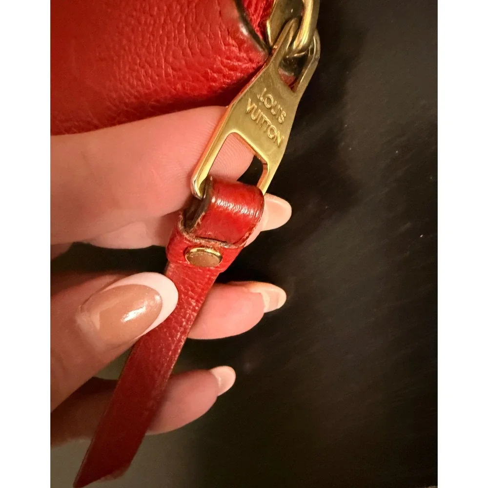 Louis Vuitton‎ Zippy Wallet Monogram Empreinte Leather Red Authentic